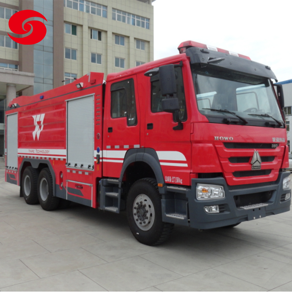 Africa HOWO 6*4 Chassis 9 Ton Foam Water Tank Rescue Fire Fighting Truck