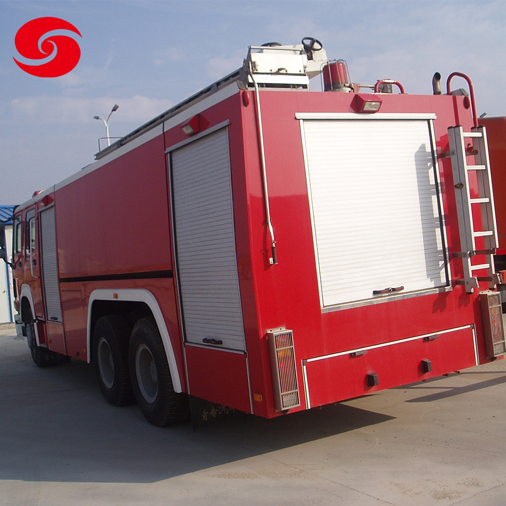 Africa HOWO 6*4 Chassis 9 Ton Foam Water Tank Rescue Fire Fighting Truck