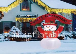 China Outdoor 10 m Inflatable Christmas Products Air Blown Holiday Snowman on sale 