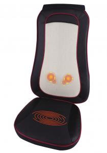 China Full Back Cushion Shiatsu Kneading Massage Chair Vibrating Massage Seat Cushion PU Mesh on sale 