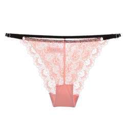 Ladies Sexy Lingerie Adjustable See Through Women Floral Cotton Crotch Sexy Lace Panties