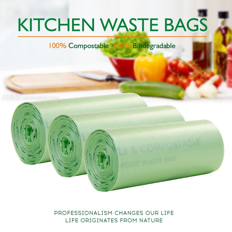 3gallon biodegradable and compostable kitchen trash bag