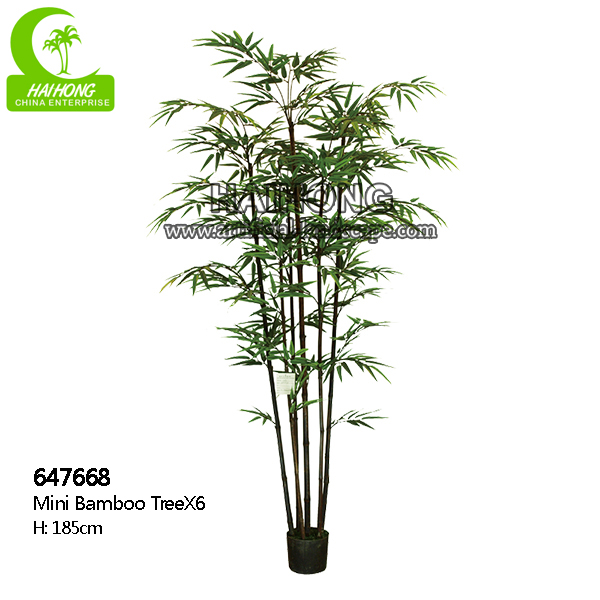 lifelike artificial green bamboo tree for garden and landscpe decoration