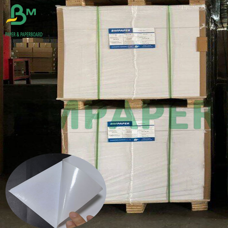 80um White Adhesive PP Sticker With 80g Liner Glossy Paper For Laser Printing