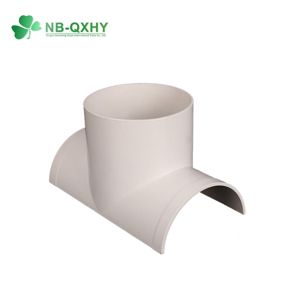 White GB/DIN Sandard UPVC PVC Pipe Fitting Snap/Slip Tee for Drainage