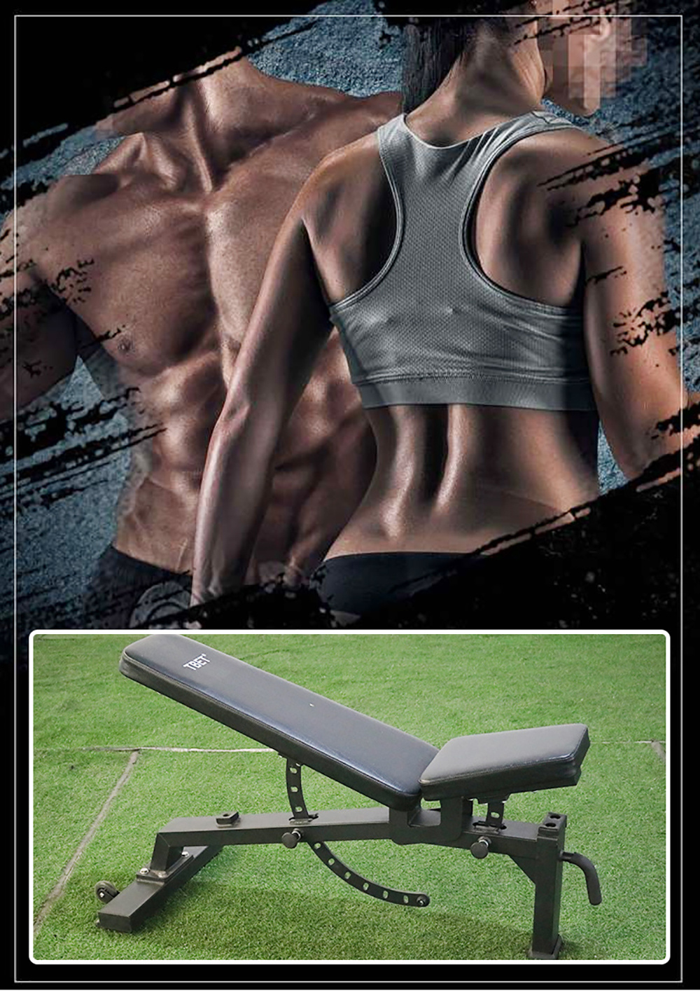 Weight Training Commercial Gym Fitness Equipment Super Adjustable Gym Bench