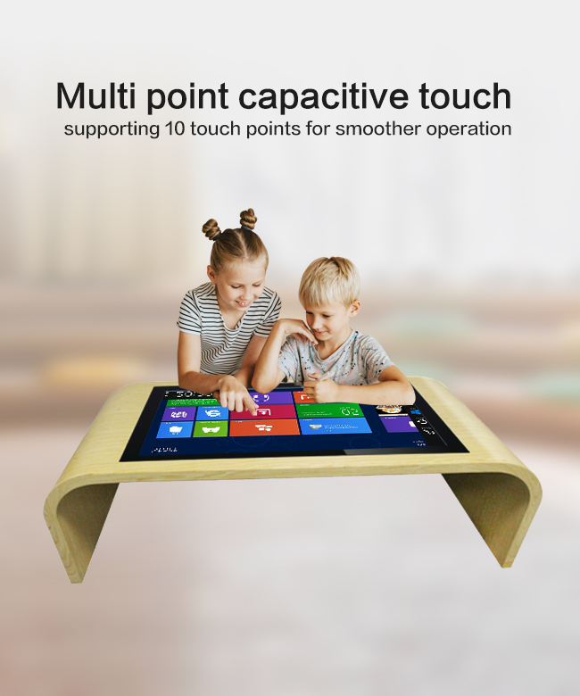 43 Inch 10 Points Touch Screen Table All-In-One Touch Screen Coffee Table With Capacitive Touch Technology