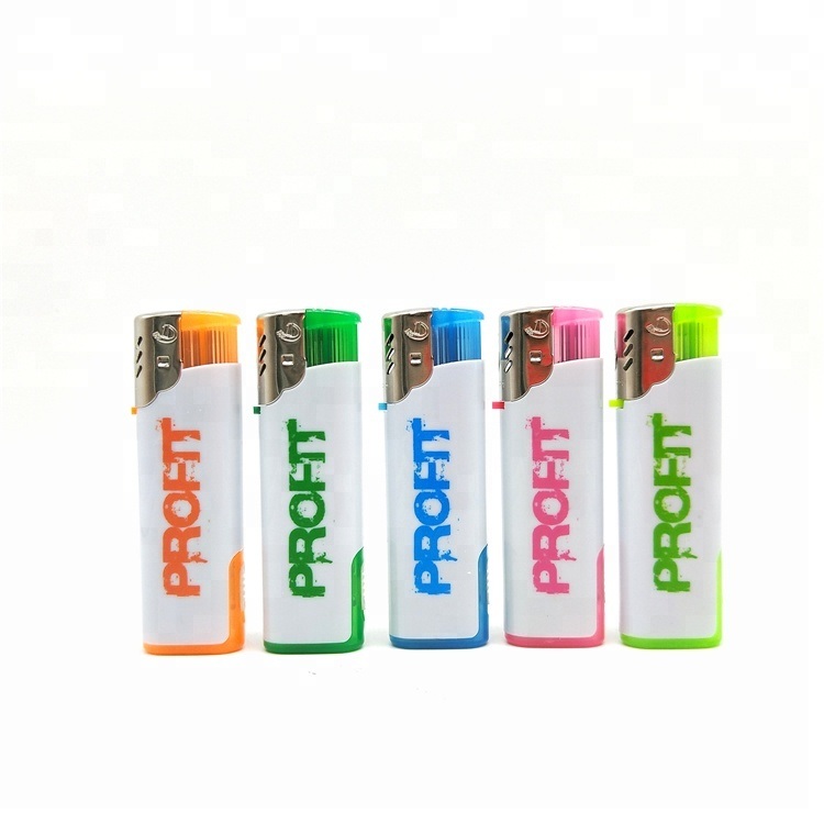 Hot Sale Promotional Price Electronic Disposable Windproof Lighter with LED From China Factory