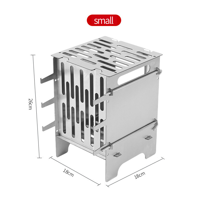 OEM Customizable Foldable Stainless Steel Campfire Barbecue Grill Stove