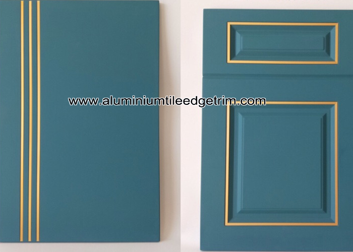 anodized gold T trim for furniture