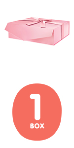 Pink Gift Box With Side Ribbon