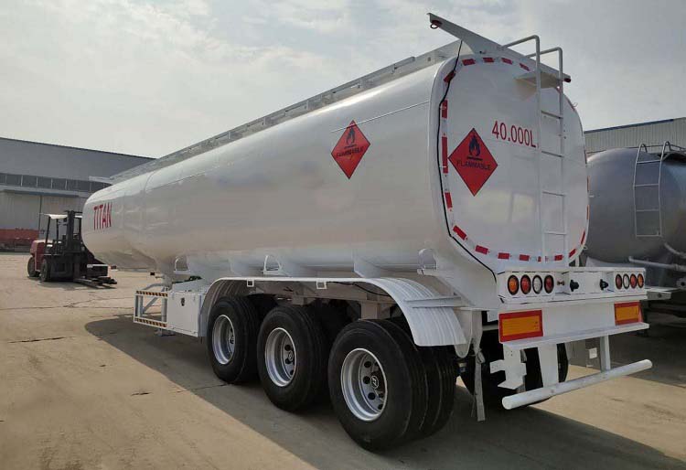 40000 Liters Carbon Steel Fuel Tanker Trailer for Sale in Senegal