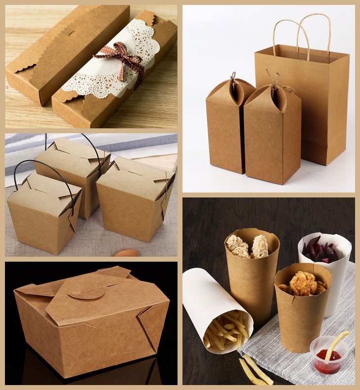 Food container kraft board