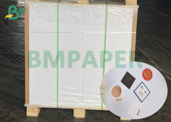 0.7mm 0.9mm Thick White Bleached Beer Mat Paper Board Sheets 450 * 720mm