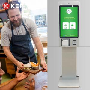 China Self Service Ordering Kiosk Pos System Cashier Cash Acceptor Machine Payment Kiosks For Fast Food Restaurants on sale 