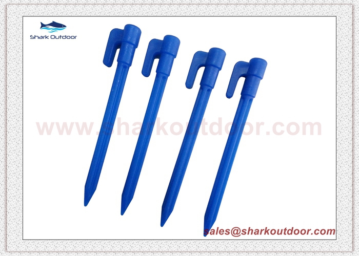 High quality PP or ABS plastic tent peg for softer ground 6 in.