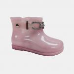 SEDEX Gender Neutral Design Kids Glitter PVC Ankle Rain Boots