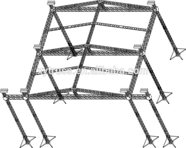 30x20ft roof truss tower system, stage lighting aluminum roof truss