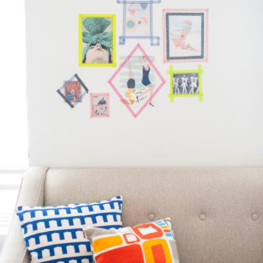 washi tape for wall decoration