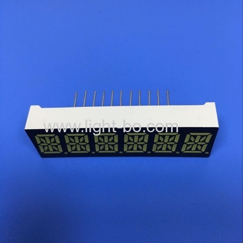 OEM 10mm Six digit 14 segment led display common anode for Instrument panel