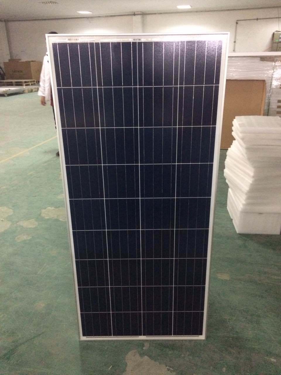 12V 150W Poly Solar Panel for DC Solar Power System