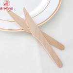 Solid Birch No Plastics ISO9001 Disposable Wooden Cutlery