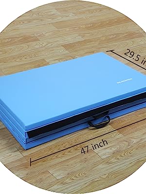 BalanceFrom GoGym All-Purpose 4'x10'x2 Extra Thick High Density Gymnastics Folding Exercise Mats