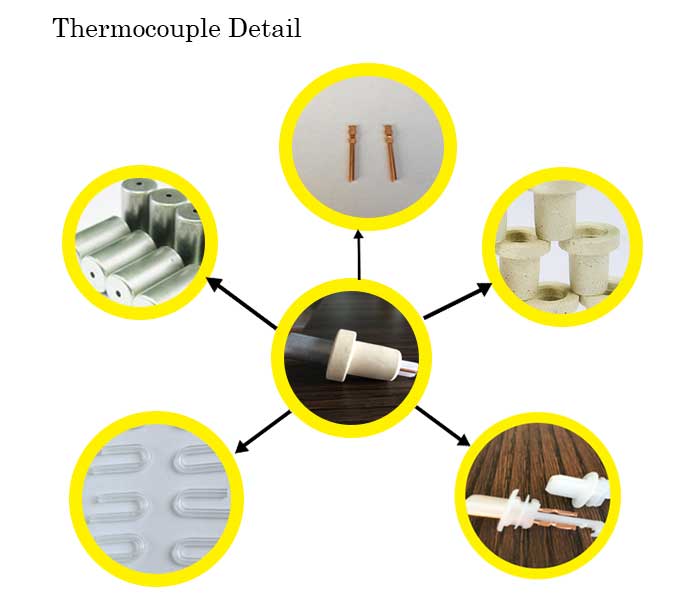 604 triangle portable molten steel temperature multi-time thermocouple bottom or tip for steel factory using