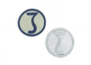 China Sewing On Adhesive Embroidered Patches Twill Material For Clothing Dresses on sale 