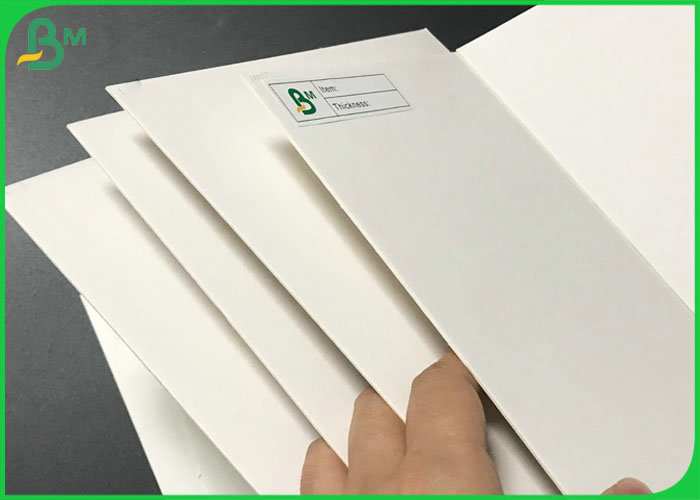 C1S One side Glossy White Cardboard 1mm 1.5mm Duplex Board White Back Sheets 