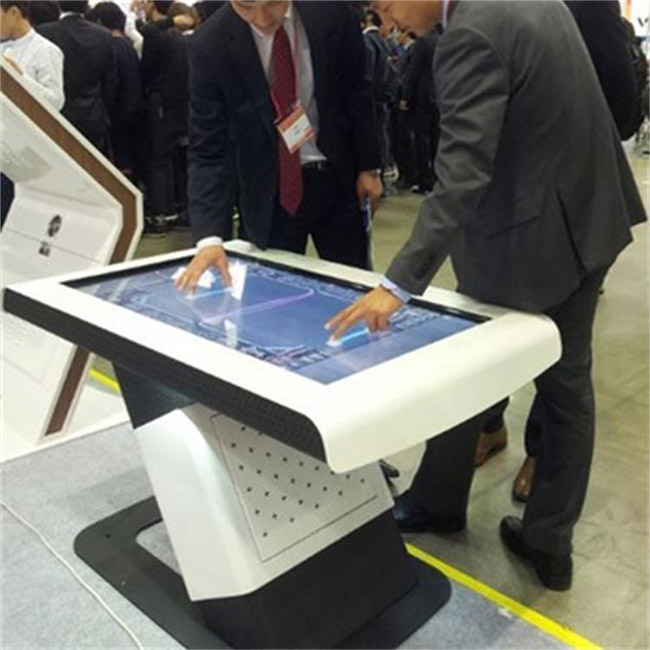 Z-shaped irregular Smart screen touch table Multimedia Touch Table All In One Touch Screen Coffee Table Indoor