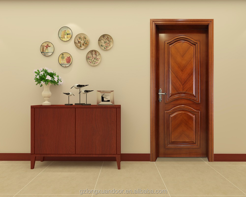 Latest design single panel carving hdf mdf composite wooden material interior position wooden door