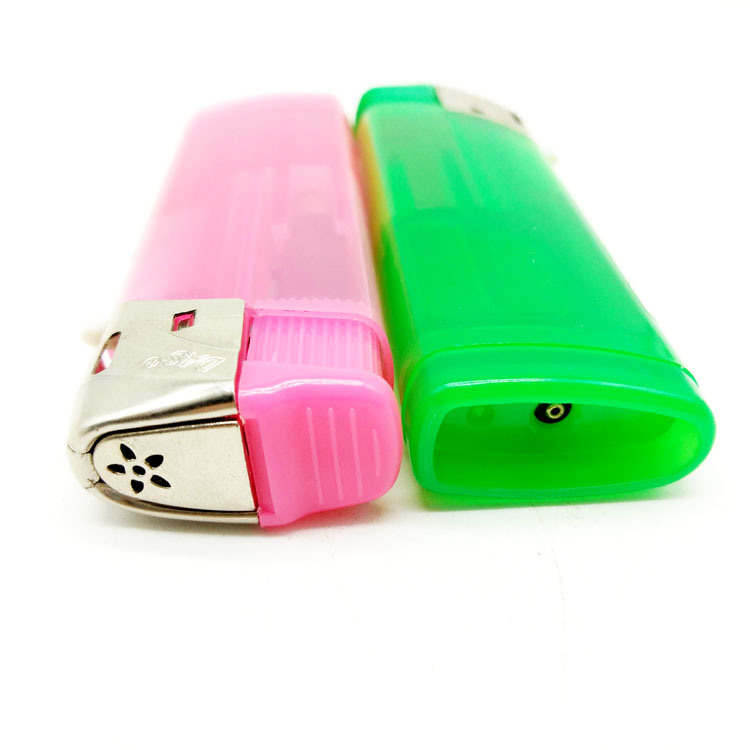 Dy-F011 Model ISO9994 Standard Semi-Transparent Color Refillable Electric Windproof Lighter