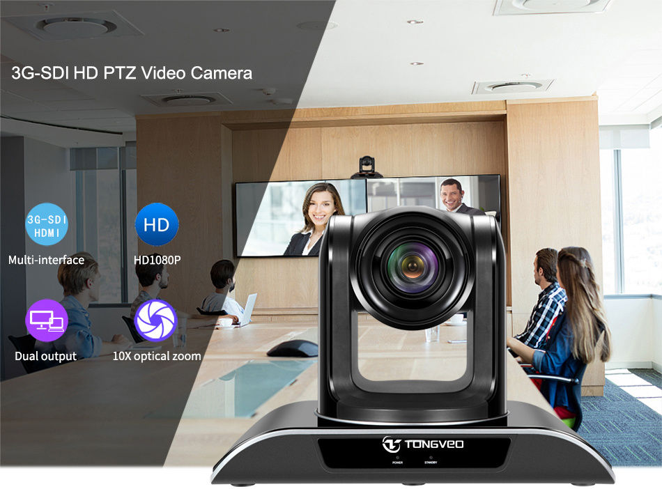 Factory Custom HD 1080P PTZ USB Broadcast Video Conference Camera for Church