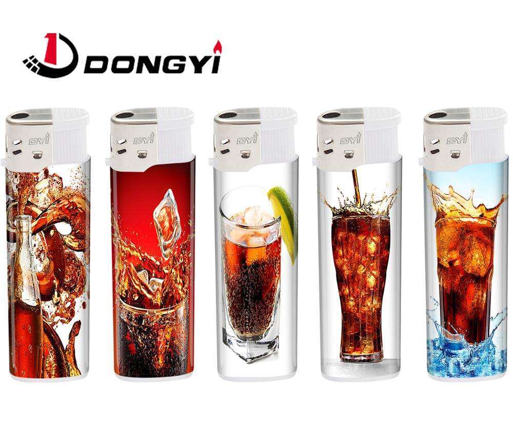 Dongyi Custom Pattern Butane Torch Cigarette Electric Lighter
