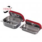 0.7mm Thick Stainless Steel Gastronorm Pan 1/18 With Lids