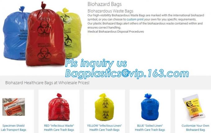 LDPE Asbestos Bags Transparent / Clear - Plain or Printed, Printed Asbestos Bag, Asbestos waste Bag, Asbestos Colour Fil 272
