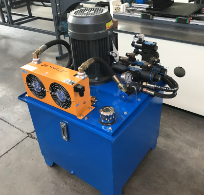 hydraulic station with cooling system 