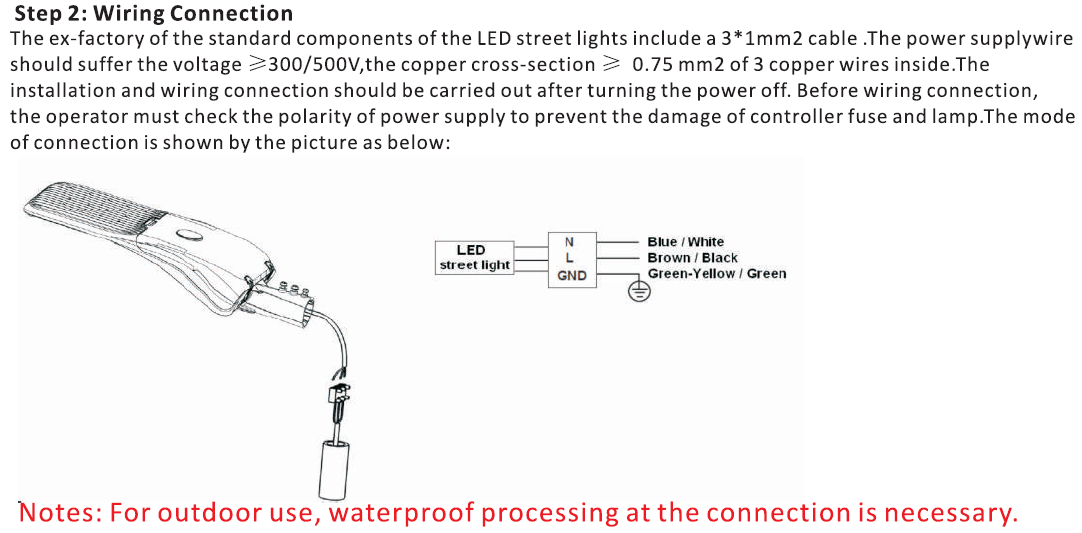 IP66 Protection Outdoor LED Street Lights Photocell Controller 60 Watt 140LPW