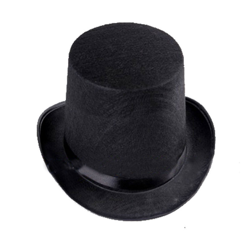 Classic hard top hat , 100% pure wool Steampunk top hat