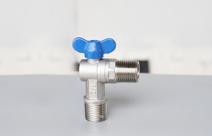 Manual 304 Angle Valve Cold Water Heater Toilet Screw Valve with Nozzle