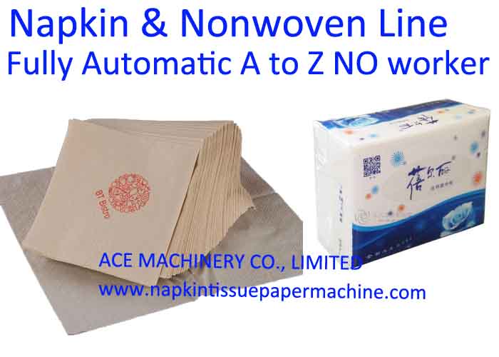 Fully Automated Napkin Tissue Production Line