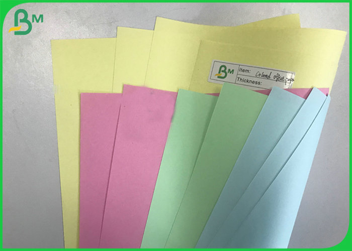 Jumbo Rolls 70gsm 80gsm Pastel Colored Uncoated Woodfree Paper For Origami