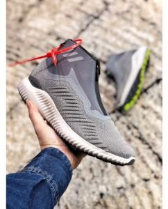 China Adidas alfa stretch zipper gray running shoes on sale 
