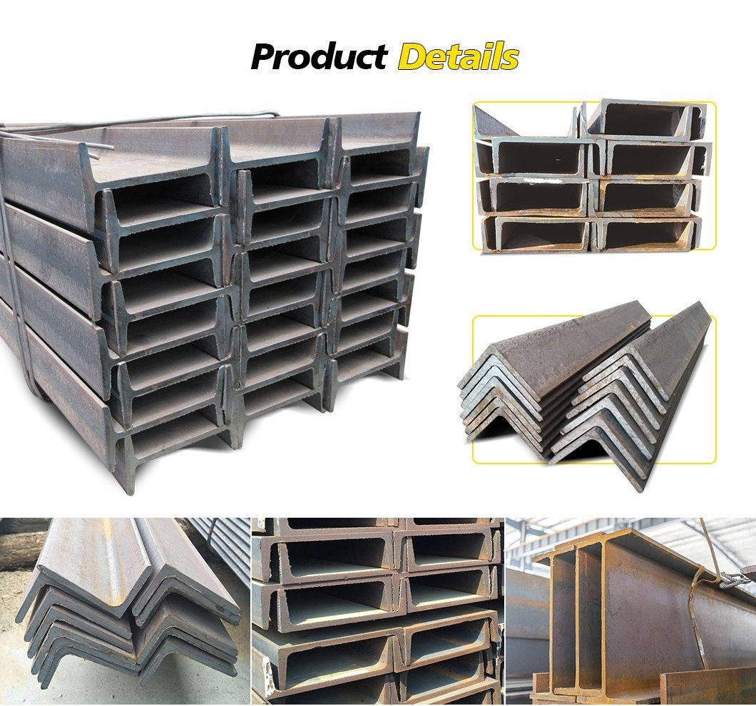 ASTM A36 Hot Rolled Galvanized Steel Angles Q235 Q345 Mild Steel Angle Bar Iron S235jr S275jr S355jr Hr Ms Carbon Angle Steel I-Beam&Channel&Angle Steel