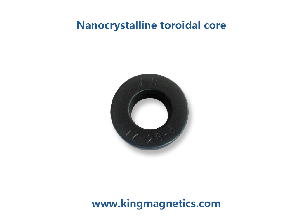 King Magnetics Nanocrystalline toroidal core for common mode choke.