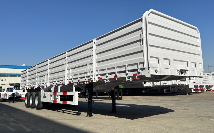 40 Ton Bulk Cargo High Sided Drop Side Semi Trailers for Sale in Congo