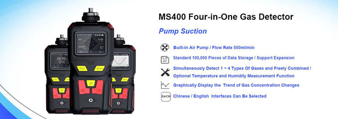 CO H2S O2 EX 4 in 1 Multi Gas Detector ATEX Dust Proof Buzzer Alarm 0
