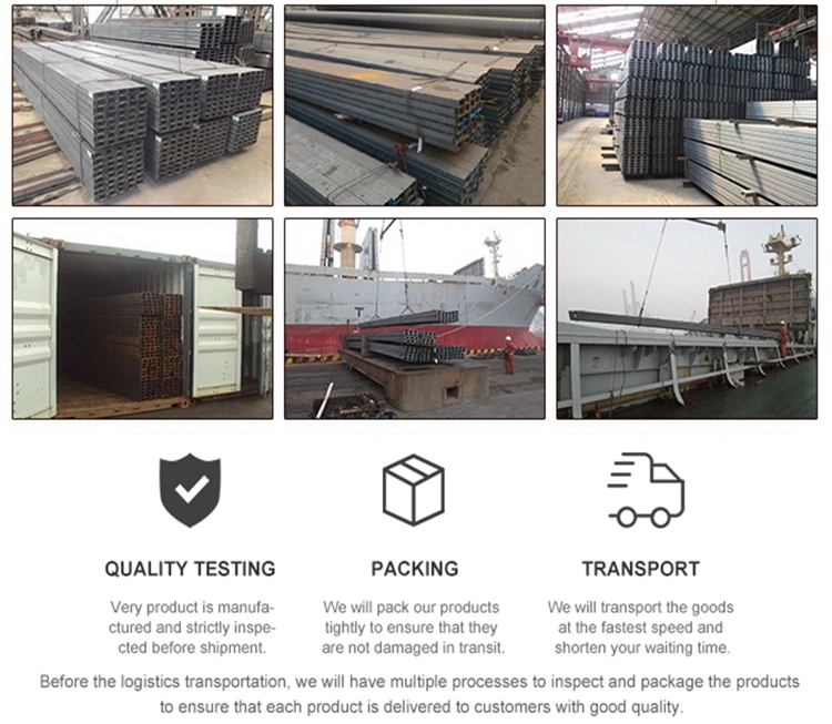Construction Material Channel Cold Rolled C Channel Steel Metal Galvanized C Section Channel