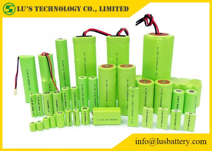 Rechargeable Nickel Metal Hydride Battery Cylindrical Single Cell Type 1.2V